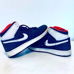 NIKE Jordan Retro High Denim Sneakers Deep Royal